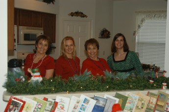 The kitchen crew! My aunt, cousin, mother, and sister-in law
