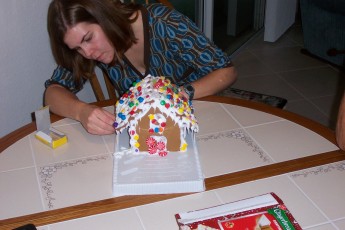 Building a gingerbread house
