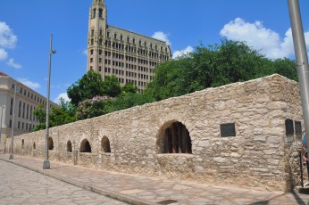 Exterior of Alamo long barrack