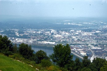 Downtown Chattanooga seen from Lookout Mountain