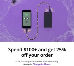25% discount, just in time for my planned purchase—thanks Mophie!