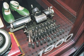 Blickensderfer typewriter at National Geographic Museum