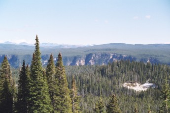 Yellowstone with Tetons in background