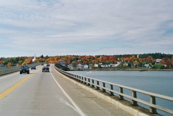 Scenic riverside town, Wiscasset, Maine