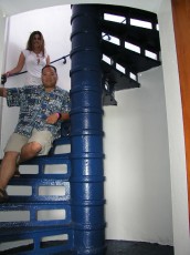 Chillin' on the stairs