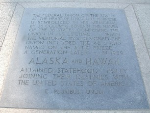 Lincoln Memorial plaque