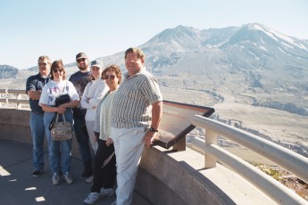 Family at Mount St. Helens