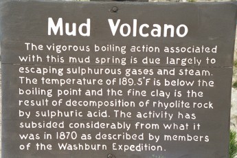 Mud Volcano sign