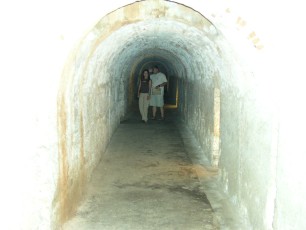 Pitch black tunnel