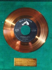 Gold record for "Heartbreak Hotel"
