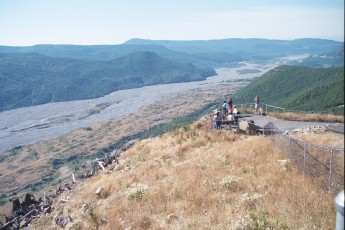 Mount St. Helens mudflow path