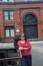 Lori and me at the Old Cotton Exchange