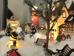 Christmas Village at my parents' house