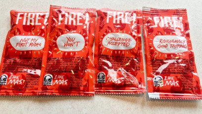 Making stories from Taco Bell sauce packets is a thing, right?