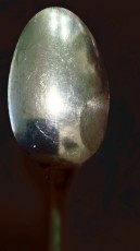 Oh the childhood memories of this spoon that got scraped in the bottom of the dishwasher