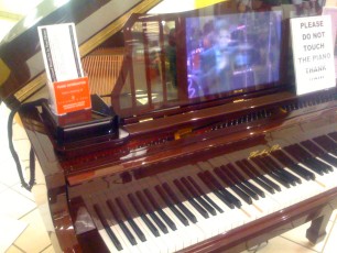 Player piano with a twist