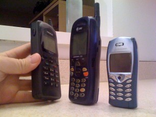 First three cell phones I ever owned