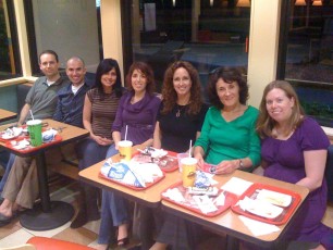 Dinner with the gang at Del Taco