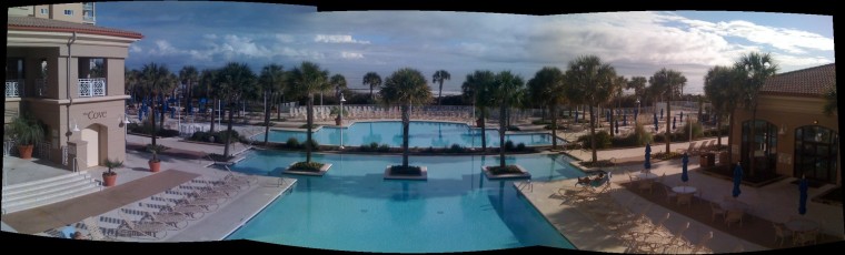 Pool and ocean view from Myrtle Beach Marriott