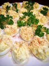 Apparently, deviled egg photos are obligatory