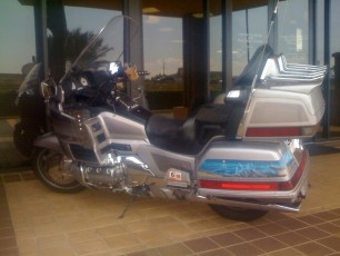 Coworker's husband just bought a Goldwing