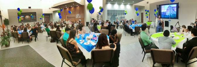 LONG day at the office, but ended in lots of fun at the annual student literature evangelism banquet
