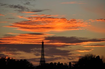 Sunset over France pavilion