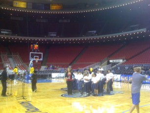 Basketball choir practice