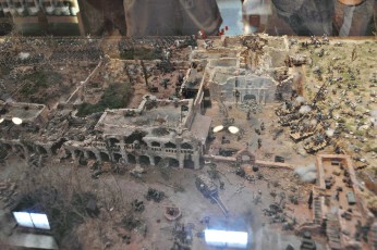 Model of the Alamo battle