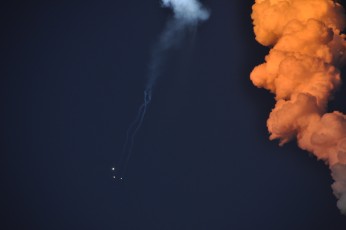 Falling solid rocket boosters