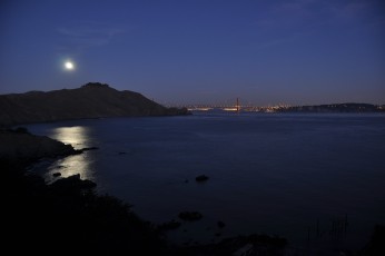 Moon over San Francisco