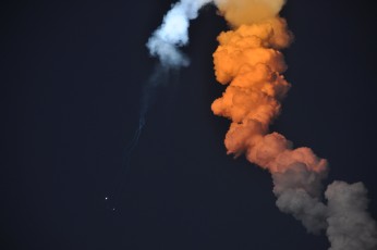 Falling solid rocket boosters