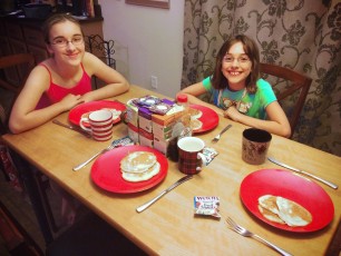 Pancake supper, 100% prepared by the kids