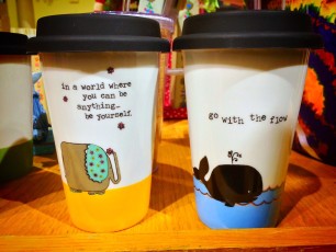Aren't the messages on these cups kind of contradictory?