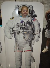 Karis again, this time in the bigger space suit
