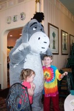 Eeyore at the Crystal Palace character lunch