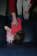 Heidi was tickling Claire
