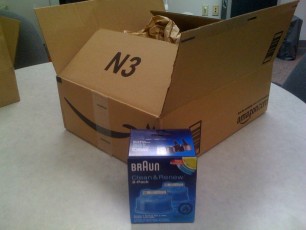 Wasn't there some kind of Internet show and tell about the smallest items shipping in the largest boxes?