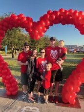 First time joining Lisa and Danny at the AHA Heart Walk