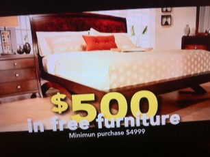 Great job at minimum effort by Kane's Furniture TV commercial