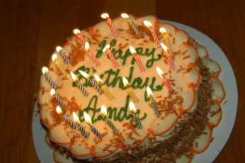 Andy's birthday cake