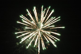 Independence Day 2004 fireworks at Cherokee, North Carolina
