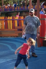 Playing in Disney's Toon Town
