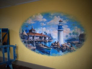 New mural at SeaWorld