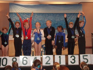 Third place for the bars routine