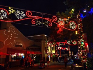 Christmas lights at SeaPort Market