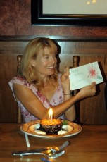 Laurie's beautiful homemade birthday card…