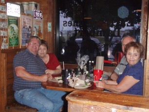 My parents and aunt/uncle at a nearby table