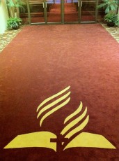 New entryway carpet at Tampa First Church