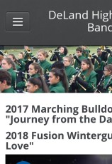 DeLand High School Band has a new web site, and I'm in an image on one of the pages
